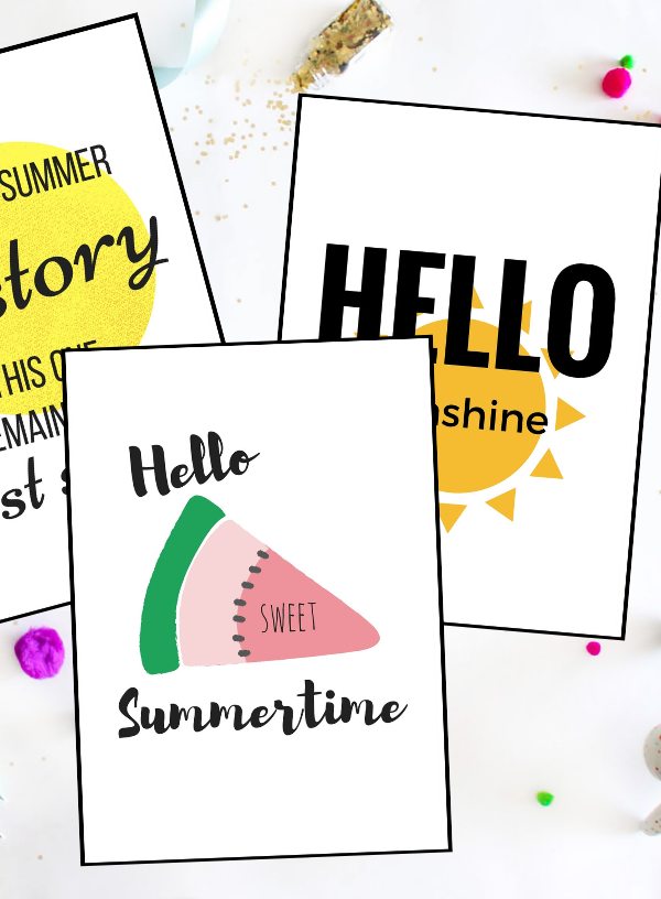 FREE Summer Printables: Sweet Summertime Signs