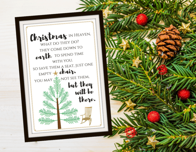 Free Christmas in Heaven Printable You Will Love - Simply September