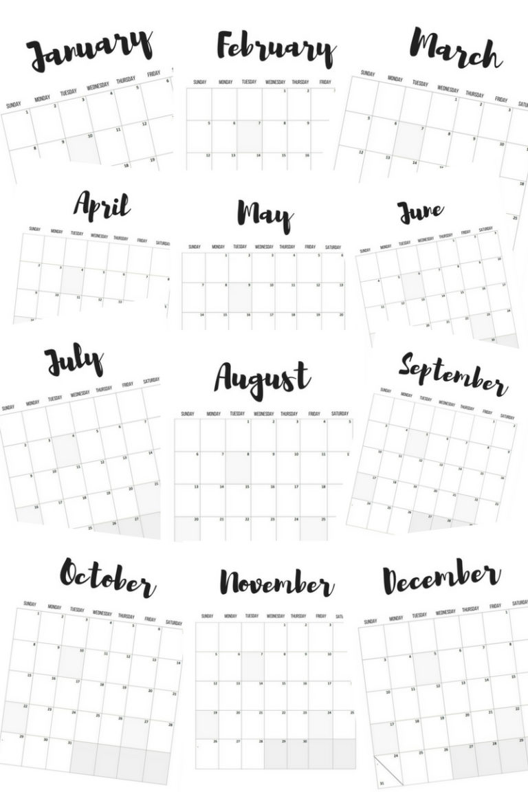 2017 Calendars: FREE Printables - Simply September