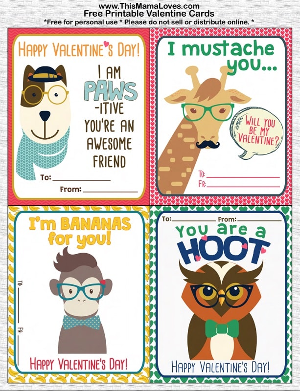 35 Creative and FREE Kid-Friendly Valentines - Simply September