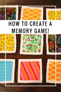 making a memory game, how to create a personalized memory game tutorial, personalized memory game, memory game, children's memory game, children's game, children's sewing project, tutorial, sewing tutorial, sewing tutorial, sewing project for kids, diy gift, children's gift, homemade children's gift