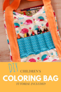 Download How To Make A Children S Coloring Art Bag Tutorial Simply September