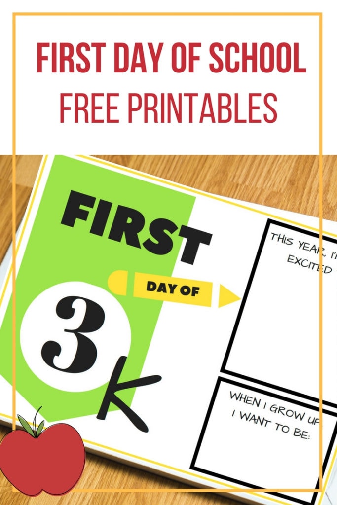 First Day of School Signs: FREE Printables - Simply September