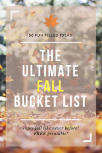 The Ultimate Fall Bucket List: FREE Printable - Simply September