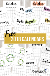 2018, 2018 calendars, free printable calendars, free calendars, calendar designs, watercolor calendars