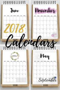 2018, 2018 calendars, free printable calendars, free calendars, calendar designs, watercolor calendars