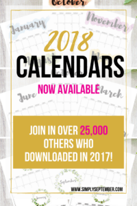 2018, 2018 calendars, free printable calendars, free calendars, calendar designs, watercolor calendars