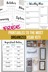 organization printables, free organization printables, free printables, printables, most organized year, organization, organized, organization in the new year, weekly planners, to-do list, to do list, 2018 calendars, free calendars