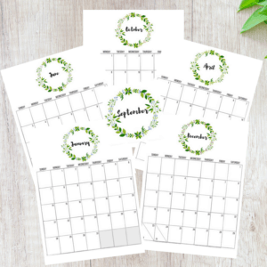 2018, 2018 calendars, free printable calendars, free calendars, calendar designs, watercolor calendars