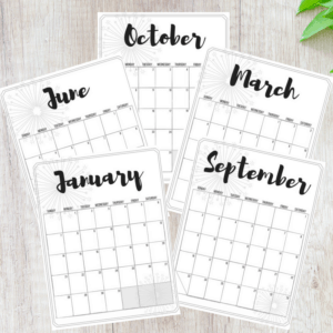 2018, 2018 calendars, free printable calendars, free calendars, calendar designs, watercolor calendars