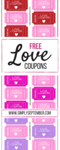 The Perfect Valentine's Day Gift for the Entire Family: Love Coupons, Valentine's Day, love, love coupons, coupons, personalized coupons, kid coupons, significant coupons, Love Coupons