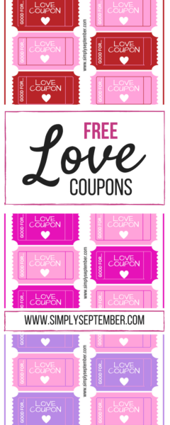 The Perfect Valentine's Day Gift for the Entire Family: Love Coupons ...