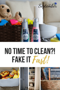 how to clean house fast, how to clean your house fast, how to quickly clean, clean fast, Expecting Guests? How to "Fake" a Clean Home in Under 10 Minutes!, toys, toy storage, storage baskets, baskets, glade, glade air freshener, cleaning, mommy tips, mom tips, closets, clean house, #ad #GladeFineFragaranceMist