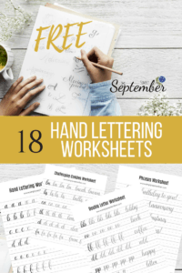 creative mamas! Facebook group, group, hand lettering, master hand lettering in no time, pinned post, finding the hand lettering challenge, free printables, printables, hand lettering worksheets, practice worksheets