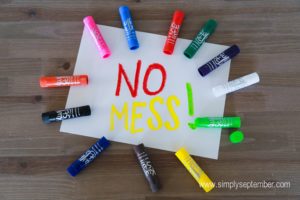 Kwik Stix, mess-free, no mess, no mess painting, painting, kids painting, kids paint projects, kwik stix paints, mess-free painting, mess, painting