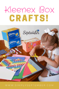 How to creatively give back to your child's school, Kleenex, box top points, box tops, back to school, school crafts, Kleenex crafts, tissue crafts, kid crafts, crafts for kids, helping schools, giving back to schools, flu season, Kleenex boxes