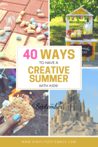 how to have a creative summer with kids, sidewalk chalk, creative summer fun, creative summer, summer fun, creative ideas, summer crafts, summer play, outdoor summer activities