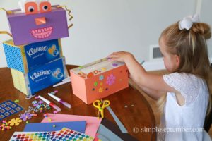 How to creatively give back to your child's school, Kleenex, box top points, box tops, back to school, school crafts, Kleenex crafts, tissue crafts, kid crafts, crafts for kids, helping schools, giving back to schools, flu season, Kleenex boxes