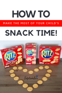 how to turn snack time into learning time, learn with snacks, learn with food, teaching math at home, simply September, RITZ Crackers, Learning with food, teaching with food