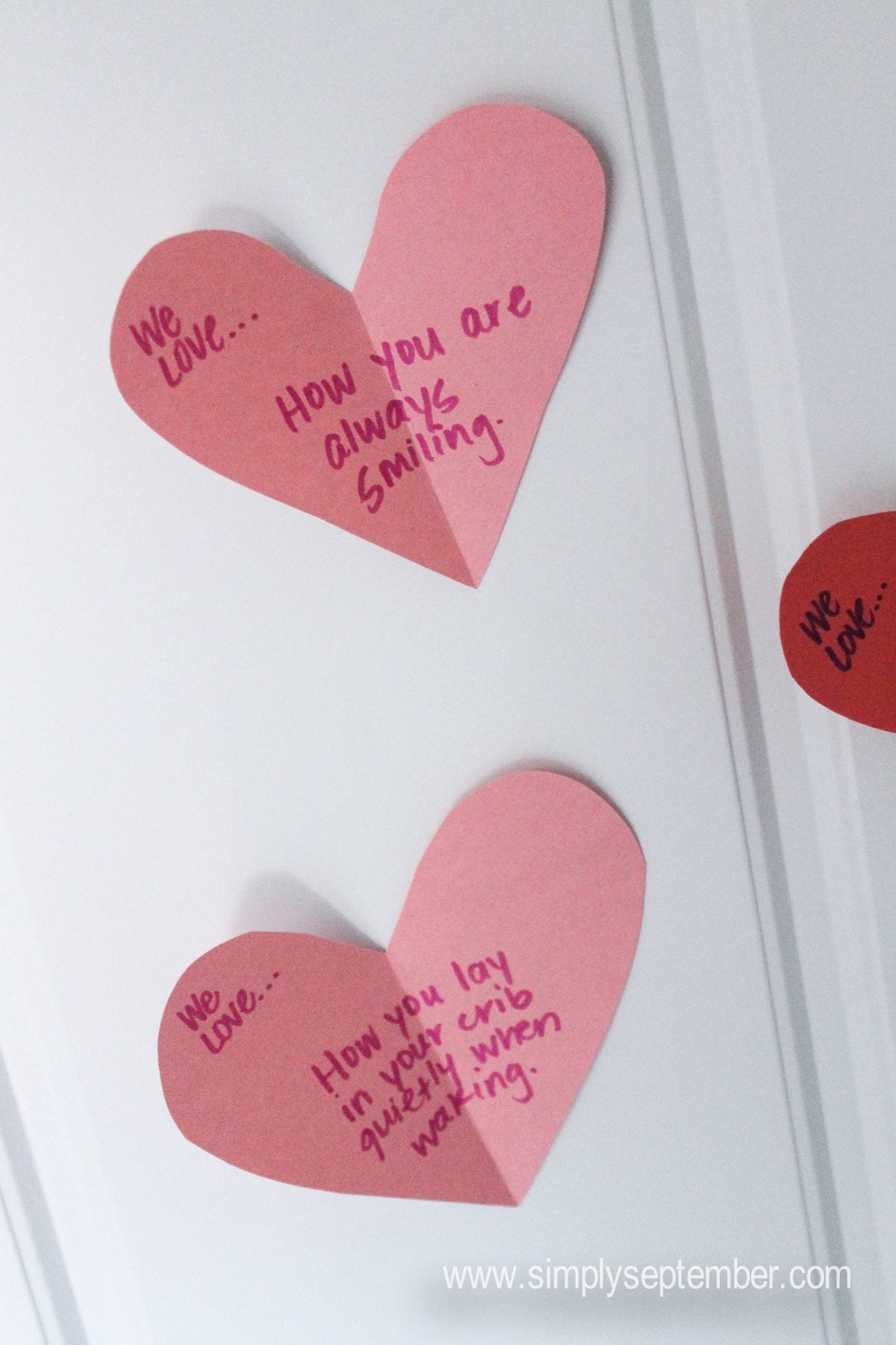 Valentine's Day tradition, hearts on door, the Valentine's Day tradition your child will love, the Valentine's Day tradition every parent must do, fun family traditions, Valentine's Day for kids, Valentine's Day door, Valentine's Day with kids