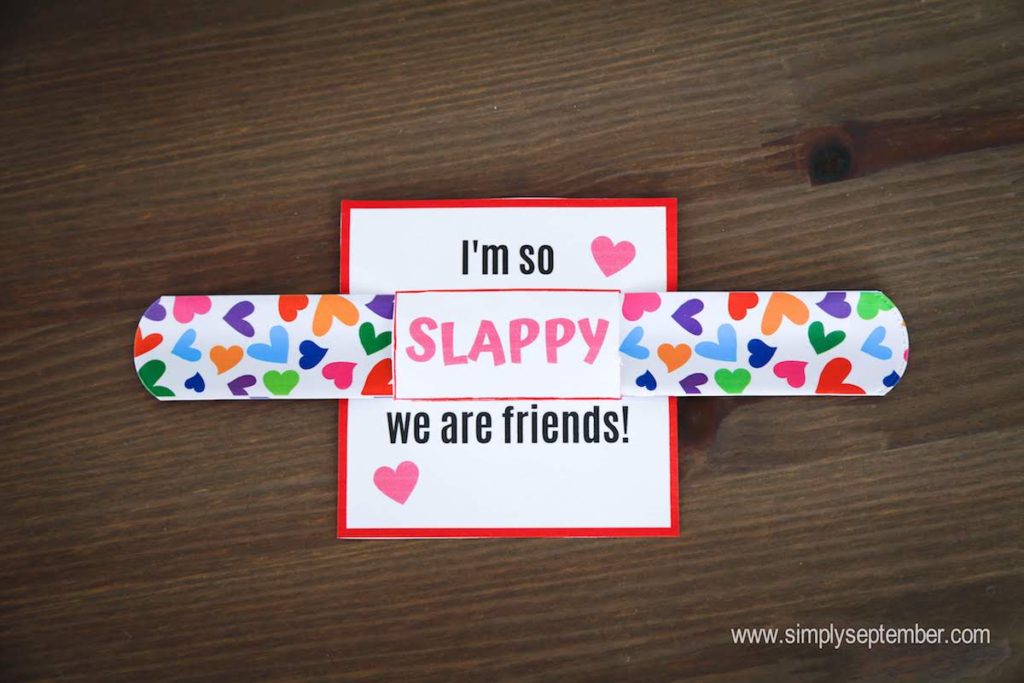 Free Slap Bracelet Valentine Printables You ll Love Simply September