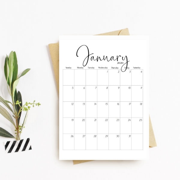 Free and Beautiful 2020 Printable Calendars - Simply September