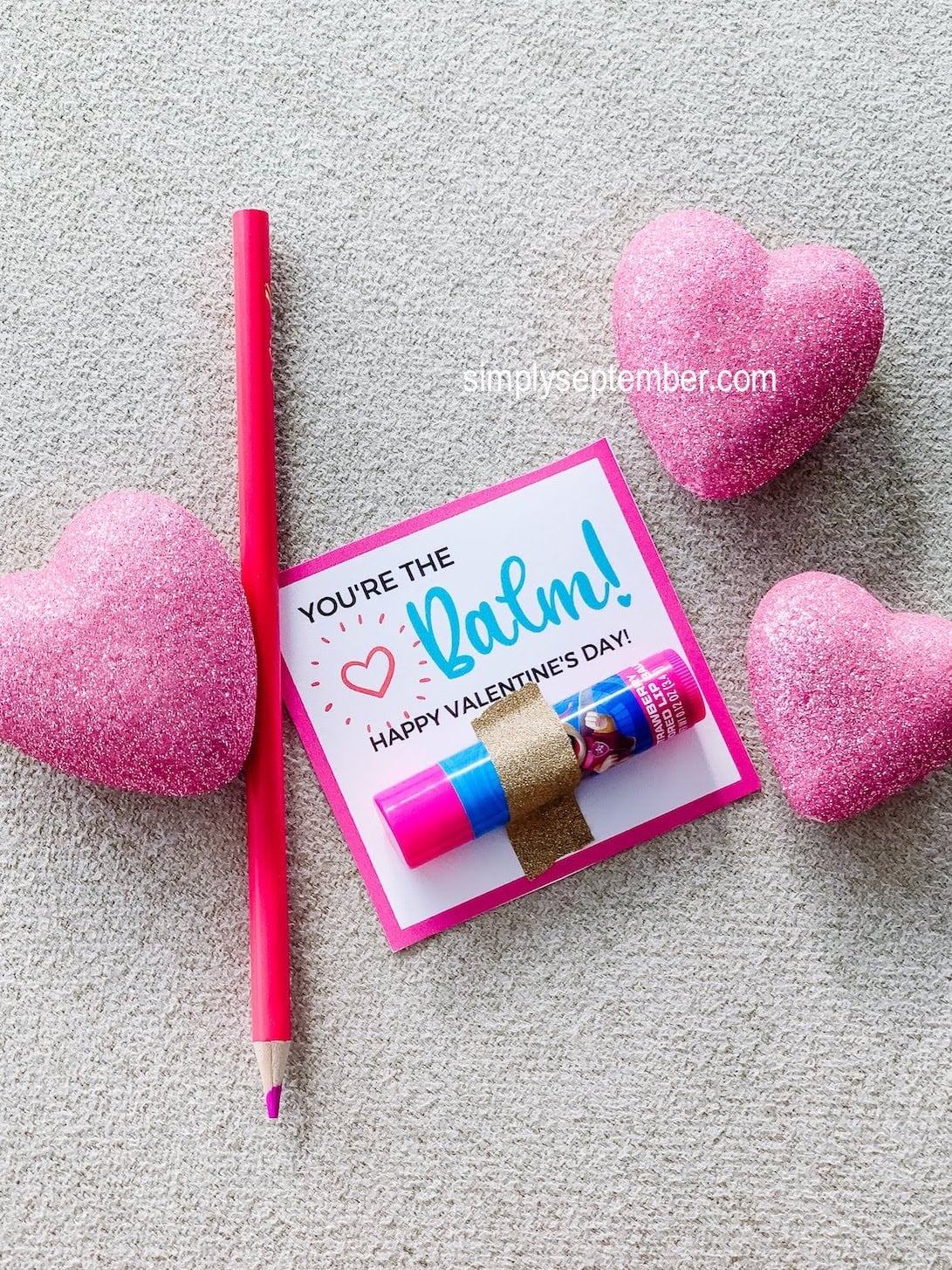 Unique Fun FREE Lip Balm Valentine Printables Simply September