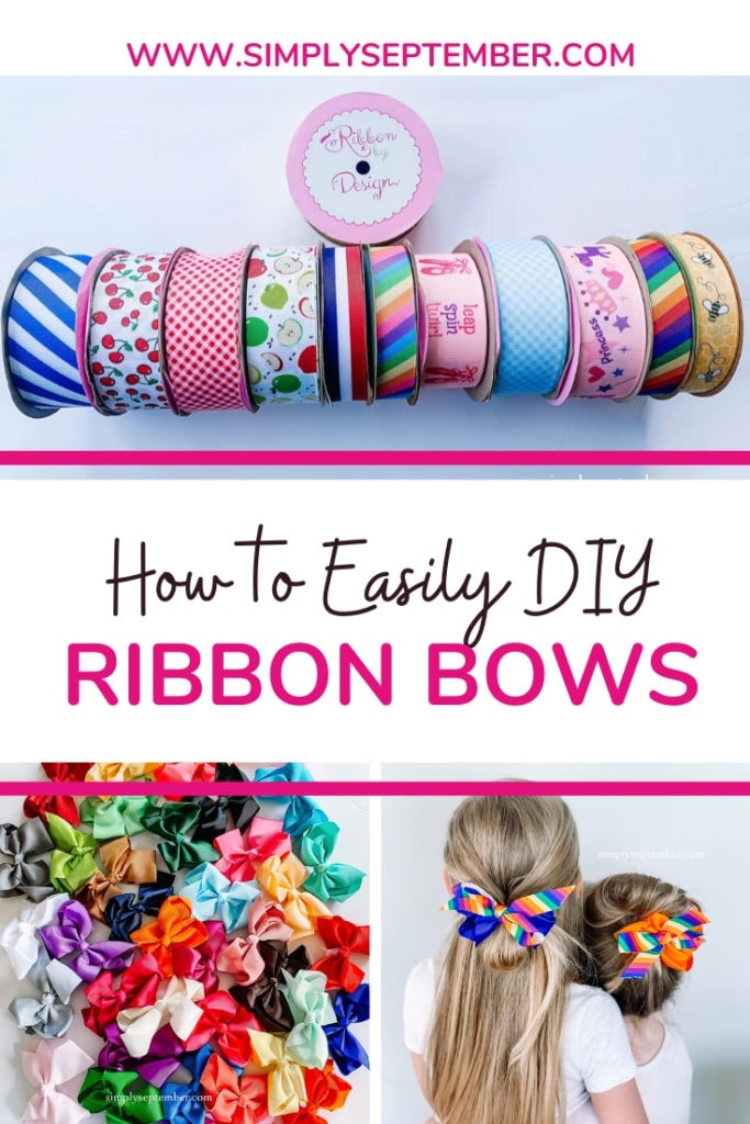 How To Easily DIY Ribbon Hair Bows - Simply September